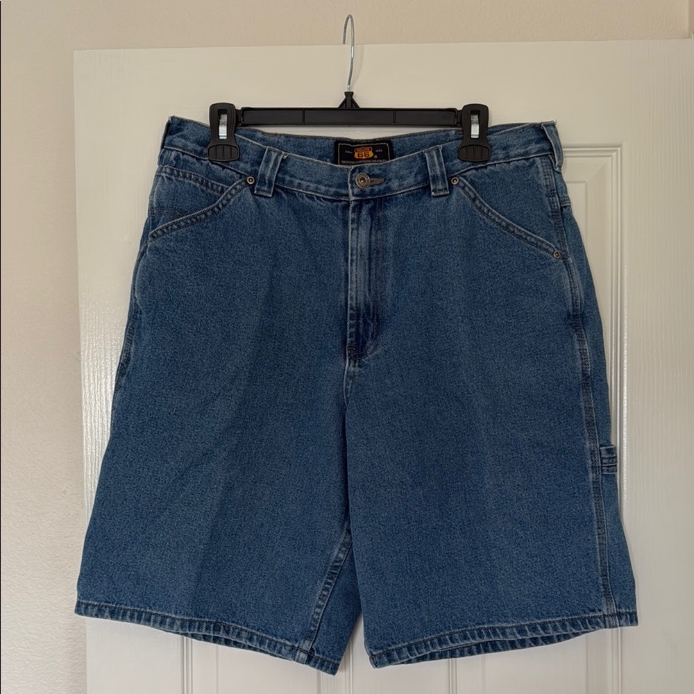 Route 66 Blue Carpenter Shorts Relaxed Fit